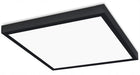 Panel LED natynkowy 40W 60x60cm Plafon Lampa kwadratowa czarna mocna oprawa sufitowa ze zintegrowanym źródłem światła