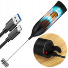Elektryczny spieniacz do mleka ręczny 4W1 mini ubijaczka do mleka kawy USB mieszadło kuchenne, mikser cappuccino