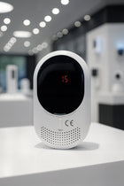 Czujnik Czadu Tlenku Węgla Czujka Gazu Ziemnego Detektor certyfikowany LCD alarm przewodowy, ostrzegacz gazowy, do