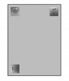 Lustro 80x60 w wąskiej aluminiowej ramie loft czarna biała srebrna złota zwierciadło prostokątne metalowe do łazienki i