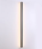 NOWOCZESNA LAMPA LED ŚCIENNA KINKIET ŚCIENNY WEWNĘTRZNY DŁUGA 60 CM oprawa do salonu, czarny metal, zintegrowane źródło