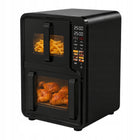 Frytkownica beztłuszczowa pionowa dwukomorowa AIR fryer pionowy 12l 2800W czarny
