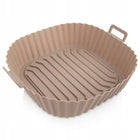 Wkład silikonowy do frytkownicy AIR fryer beztłuszczowej forma do pieczenia koszyczek kuchenny 22 x 22 cm, akcesorium