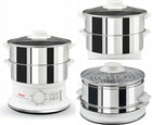 Parowar Tefal Convenient Inox VC145130 900 w garnek do gotowania na parze, 2 pojemniki, pojemność 6 l, pojemnik na