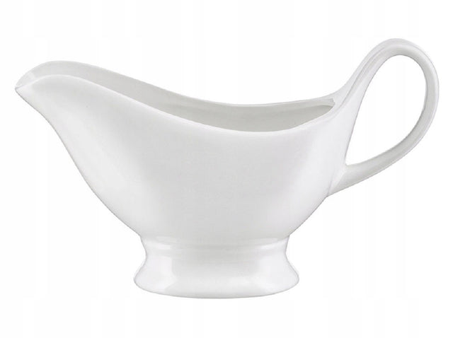 Sosjerka porcelanowa Fala ambition naczynie do sosów i dipów, 280 ml, białe, do mycia w zmywarce, serwowanie dodatków