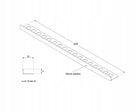 Profil aluminiowy licowy czarny MAT 8 mm x 270 cm listwa wykończeniowa, cokół, narożnik do płytek ściennych