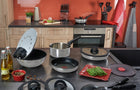 Stalowa patelnia głęboka non stick TEFAL Ingenio Emotion 24cm INDUKCJA naczynie do smażenia i duszenia, odpinany