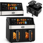 Frytkownica beztłuszczowa DeKRAFT DE6004-MAX Air Fryer 10l 2 komory 2000W czarny