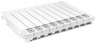 GRZEJNIK ALUMINIOWY KALORYFER ŻEBERKOWY 10 ŻEBEREK H-500 BIAŁY MOCNY 152,6W 800 mm 578 mm grzewcza