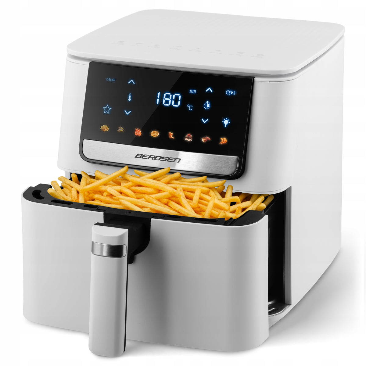 Frytkownica beztłuszczowa AIR fryer biały frytownica 6,5l berdsen 1700W
