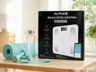 Waga Łazienkowa Elektroniczna Alpha - Aplikacja po Polsku Analityczna 21w1 biały