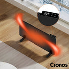 Grzejnik elektryczny 2000W konwektorowy z termostatem energooszczędny WiFi ogrzewacz pokojowy czarny 725x375 mm