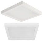 Plafon LED Panel Sufitowy Natynkowy Lampa 24W Nie Mruga Biały kwadratowy oprawa oświetleniowa do wnętrz, neutralna