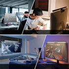 Lampka LED na monitor do komputera nocna regulowana listwa mocna usb-c 50cm lampa biurkowa, ściemniana, mocowanie na