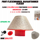 Frez diamentowy stożek do gresu 20-48MM M14 ceramiki glazury otwornica koronka wiertnicza beton cegła kamień szkło