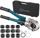 Zaciskarka obrotowa hydrauliczna miedz-pex-stal 12 matryc th+u+v 10T zaciskarka do rur