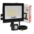 Halogen LED Naświetlacz Reflektor czujnik ruchu 50W 4500lm 4500K Zewnętrzny lampa IP44 światło neutralne do garażu