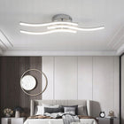 Lampa Sufitowa Plafon LED Żyrandol Srebrny Nowoczesny 18W 4500K oświetlenie do wnętrz, 3 punkty światła, aluminiowa