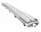Oprawa hermetyczna 120cm + 2 Świetlówki LED lampa do warsztatu i garażu, trzonek G13, 36 w, 125 cm, srebrna