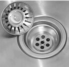 2 szt. Sitko do zlewozmywaka zlewu korek syfon srebrny automatyczny metalowy filtr odpływowy 81 mm, koszyczek kuchenny