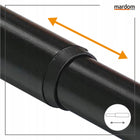 Karnisz teleskopowy regulowany adapte 160-290 CM czarny drążek do zasłon pojedynczy metalowy średnica 19/16 mm
