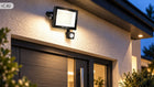 Halogen lampa czujnik ruchu zmierzchu 4000lm 50W LED PIR zewnętrzna IP65 reflektor naświetlacz biały neutralny 4000 K