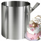 Rant do tortu 20cm wysoki regulowany 16-30cm obręcz do ciast+ spinka forma cukiernicza, tortownica metalowa, zmywalna w