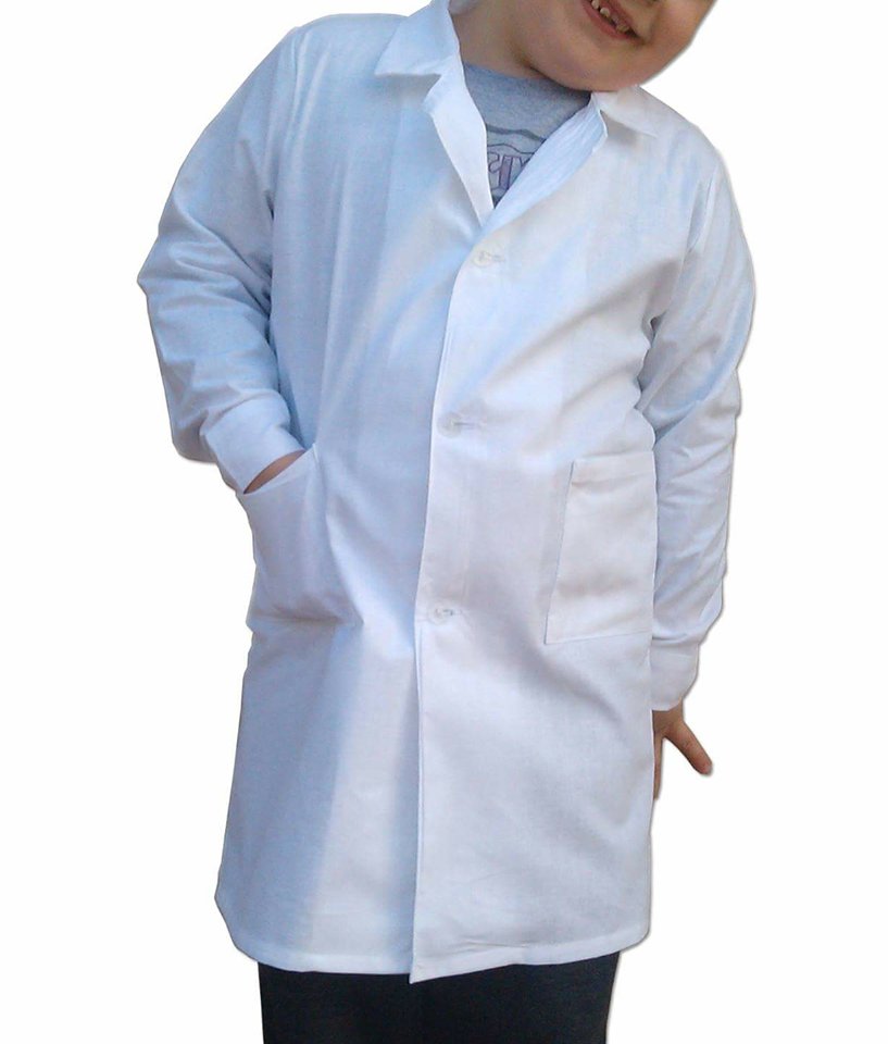 Fartuszek dziecięcy laboratoryjny producent unisex fartuch biały bawełna