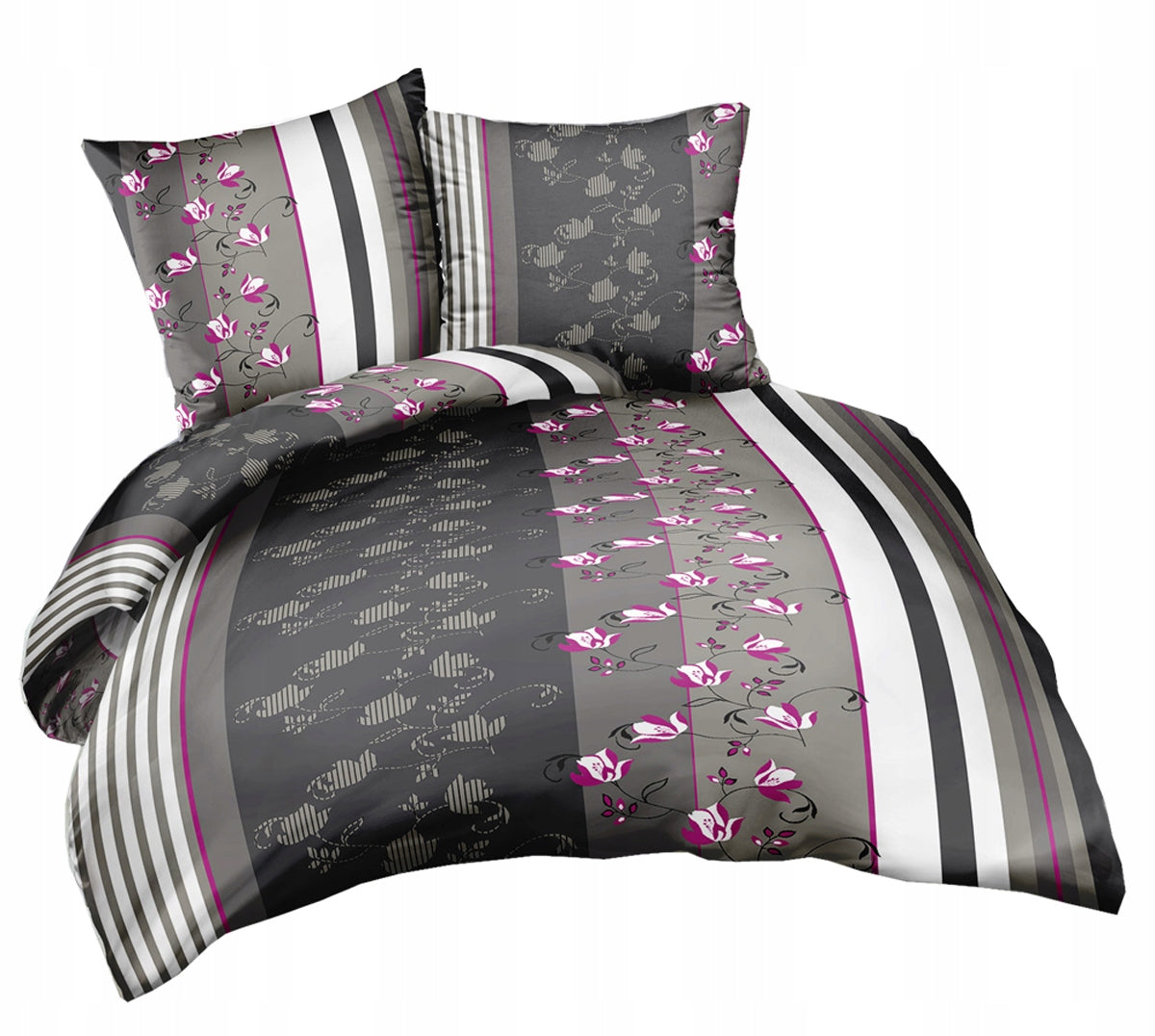 Pościel z kory 160x200 bielawa gruba 100% bawełna komplet do sypialni, 3 części, poszewka 70x80 cm, zapięcie na guziki