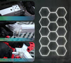 Lampa LED hexagon 14szt Panel Oświetlenie Warsztat Garaż Dom 515x 297 6500K plafon sufitowy, zimna biel, zintegrowane