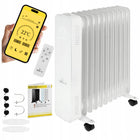 Grzejnik olejowy elektryczny Mission Air OSLO biały 2500W biały WIFI TIMER 120 mm 630 mm grzewcza