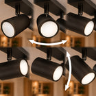 Lampa sufitowa HALOGENOWA kinkiet OPRAWA LED reflektor SPOT 2x GU10 czarna prostokątna, 31,5 cm, do oświetlenia