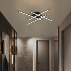 Lampa sufitowa LED Wisząca regulowana 30W żyrandol Plafon WOBAKO czarna oprawa oświetleniowa, 4 punkty światła