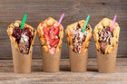 Gofrownica bąbelkowa 850W bubble waffle eggpuffs chrupkie gofry JAK z budki nominalna