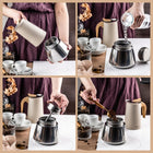 Kawiarka Klausberg KB-7997 12 espresso Moka Indukcja Gaz Stal Premium zaparzacz do kawy, 600 ml, beżowy