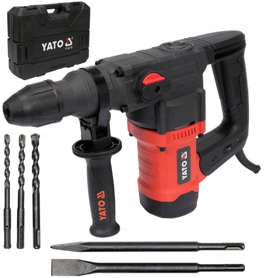 Yato młot udarowy SDS+ 1100W 3 funkcje YT-82118 młotowiertarka do wiercenia i kucia, 4,5 J, zasilanie sieciowe
