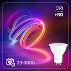 10x Żarówka LED GU10 5W biała neutralna 4000K mocna niemrugająca premium reflektor 500 lm spot do lamp i opraw