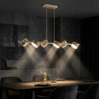 Beżowa Lampa Wisząca Żyrandol Zwis Gx53 Ecru Mono 6-punktowa metalowa oprawa sufitowa do salonu i jadalni, 30 w