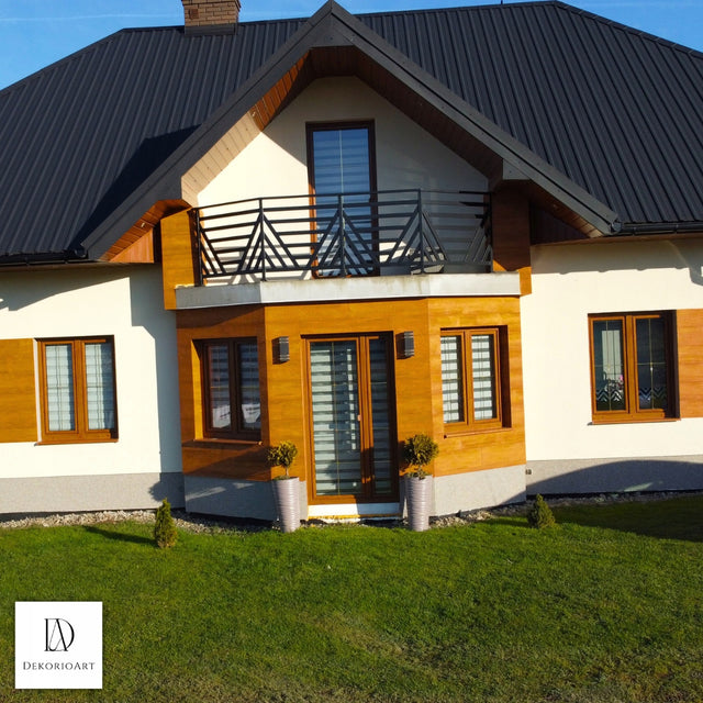 Zestaw deska elewacyjna elastyczna imitacja drewna 1M2 18 kolorów do wyboru okładzina fasadowa panel ścienny 3 mm złoty dąb
