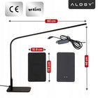 Lampa biurkowa LED regulacja natężenia barwy, do pracy nauki laptopa Nocna lampka stołowa, ściemniana, zmienna
