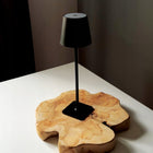 Lampka nocna na biurko biurkowa do czytania sypialni LED lampa stołowa USB oświetlenie do pracy, czarna aluminiowa