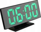 Zegar cyfrowy lustro LED termometr data budzik KOL elektroniczny wyświetlacz temperatury kalendarz alarm USB biały