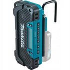 Makita Radio budowlane Odbiornik radiowy akumulatorowe 12V 10,8V CXT MR052 do warsztatu i na budowę, kompatybilny z