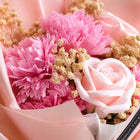 Flowerbox kwiaty mydlane flower box prezent na dzień nauczyciela dla niej bukiet mydlany 27 cm na walentynki