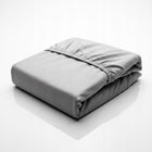Prześcieradło z gumką 160x200 bawełniane Jersey janet szare na materac do 25 cm, tekstylia sypialniane