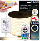 Zestaw taśma LED COB 10m 230V biała neutralna 4000K cięta CO 10cm bluetooth oświetlenie dekoracyjne, listwa świetlna