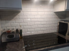 Ścienne Panele kafelki Białe 3D płytki ścienne panel kafelki PCV grey seam okładzina dekoracyjna z tworzywa, połysk