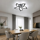 Lampa Sufitowa LED Żyrandol Czarna Nowoczesna do Salonu 60W 6500K wisząca, 5 punktów świetlnych, aluminiowa, 59 cm