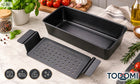 Forma do pieczenia chleba mięsa pasztetu keksówka NON stick + blacha todomi metalowa foremka z wyjmowanym dnem