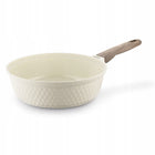 PATELNIA INDUKCJA z Powłoką CERAMICZNĄ Kremowa Konighoffer Rosti 28cm tradycyjna 85 mm 28 cm /Wzór